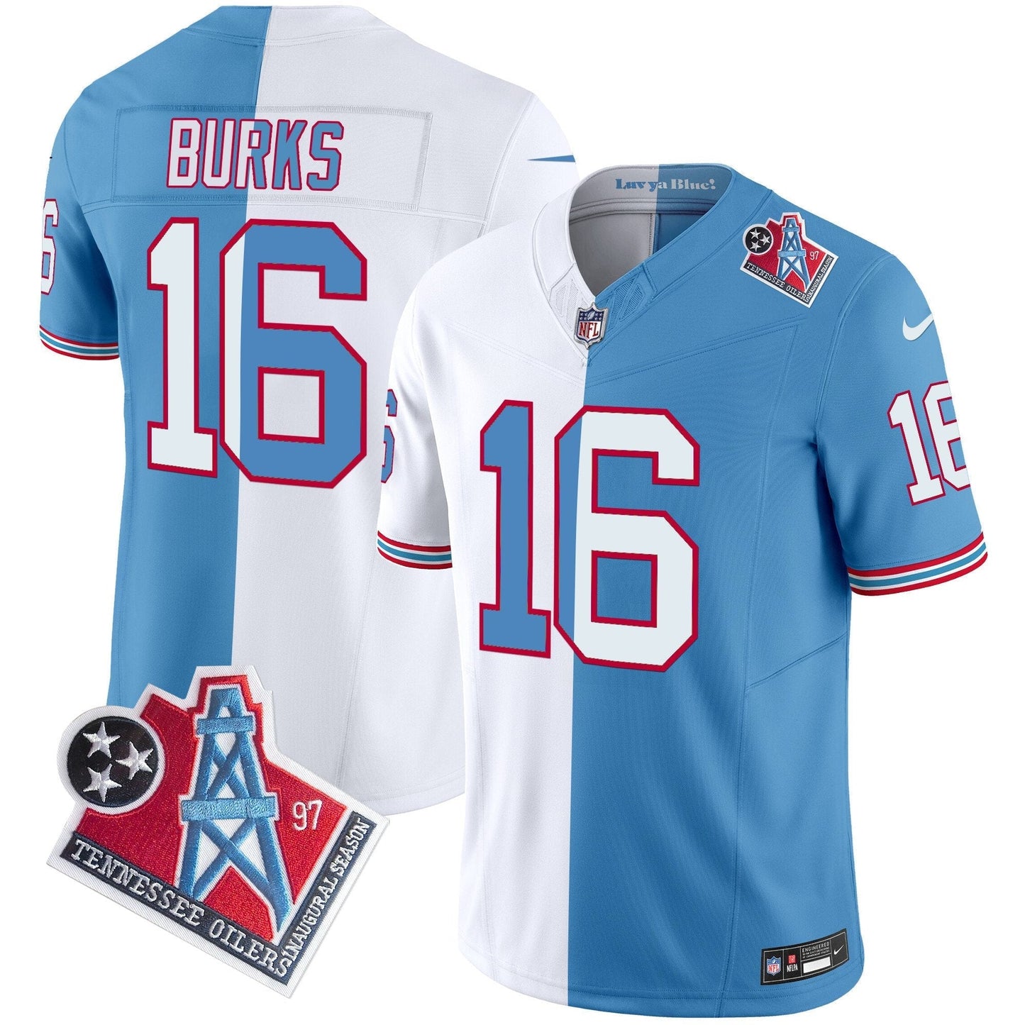 Titans 1997 Throwback Vapor Limited Jersey - All Stitched
