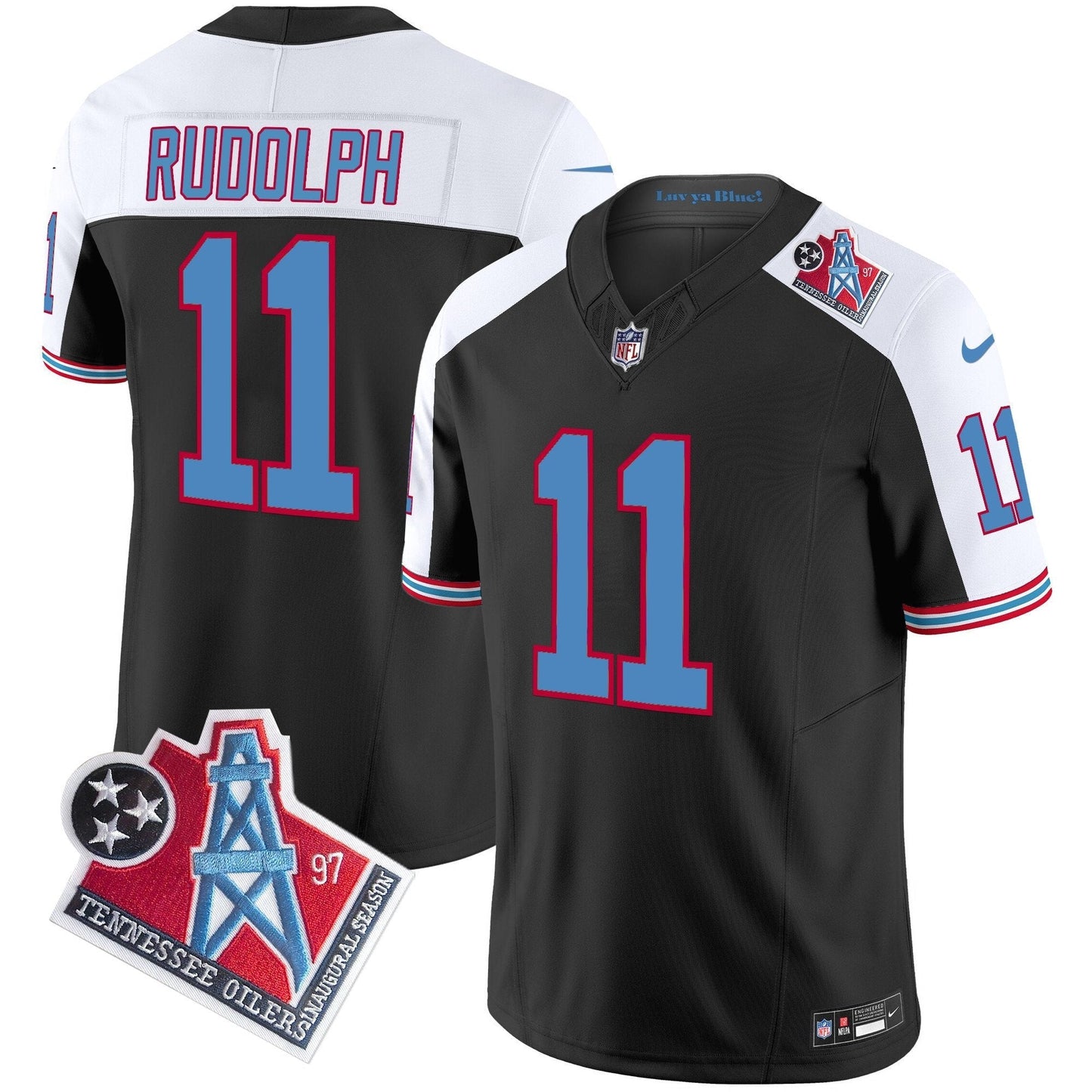 Titans 1997 Throwback Vapor Limited Jersey - All Stitched