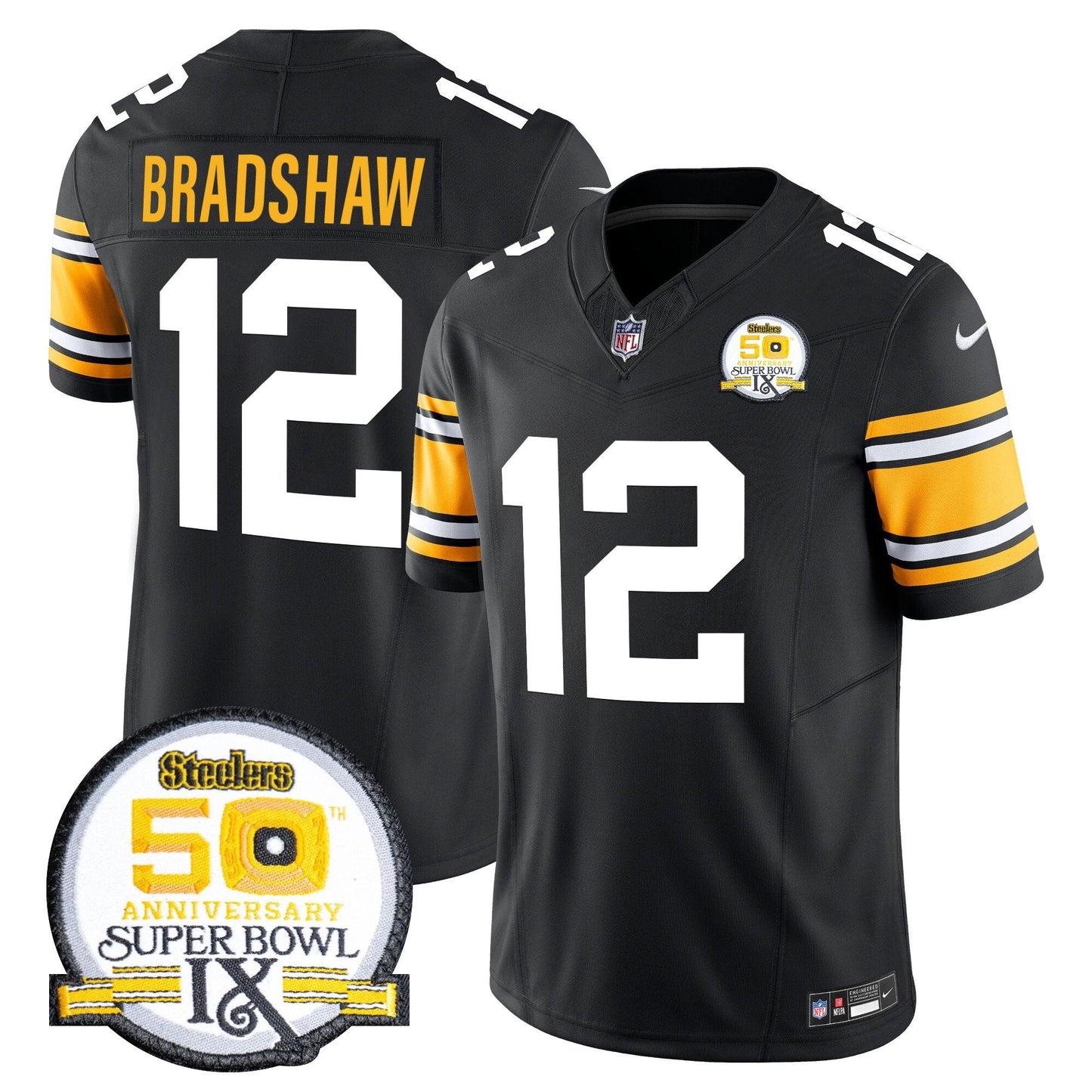 Pittsburgh Steelers Throwback 2024 Vapor Limited Jersey - All Stitched
