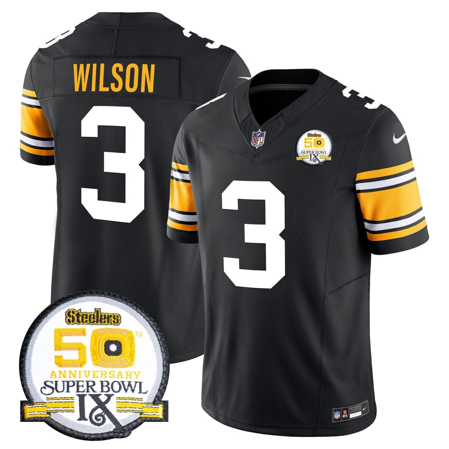 Pittsburgh Steelers Throwback 2024 Vapor Limited Jersey - All Stitched