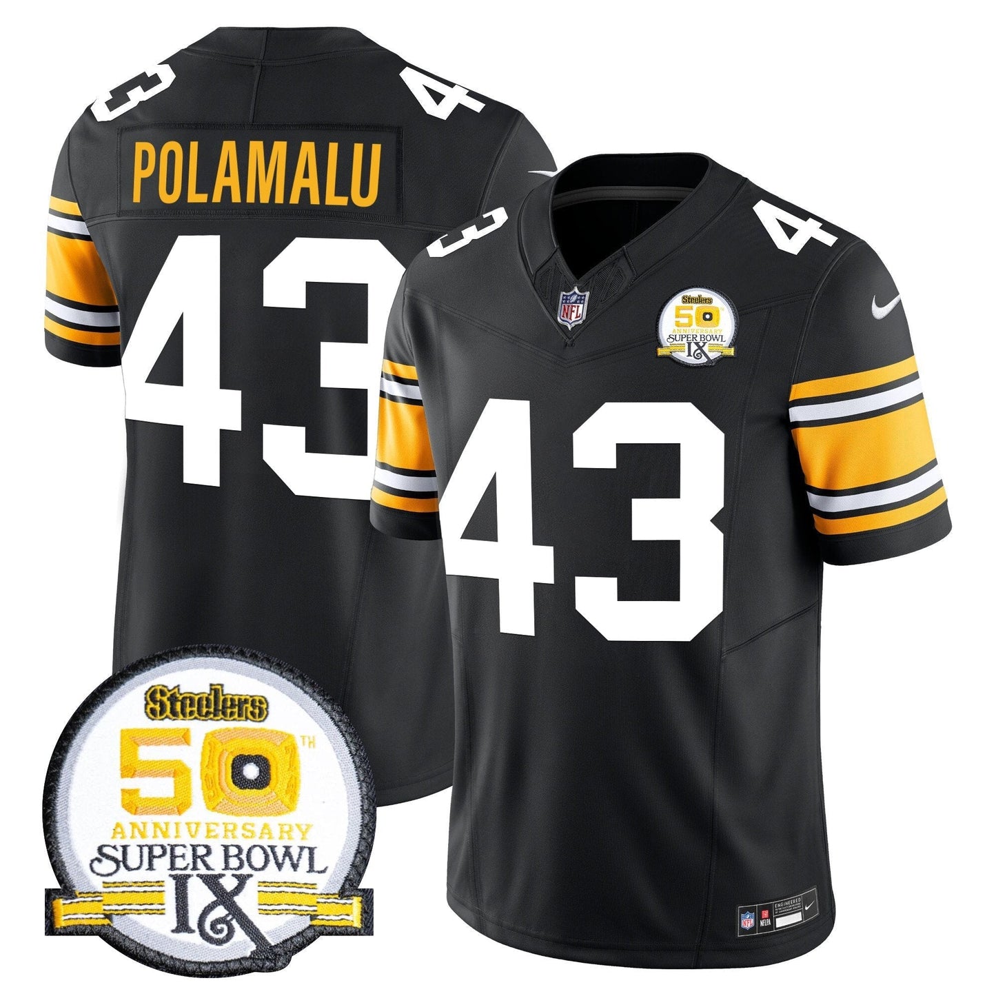 Pittsburgh Steelers Throwback 2024 Vapor Limited Jersey - All Stitched
