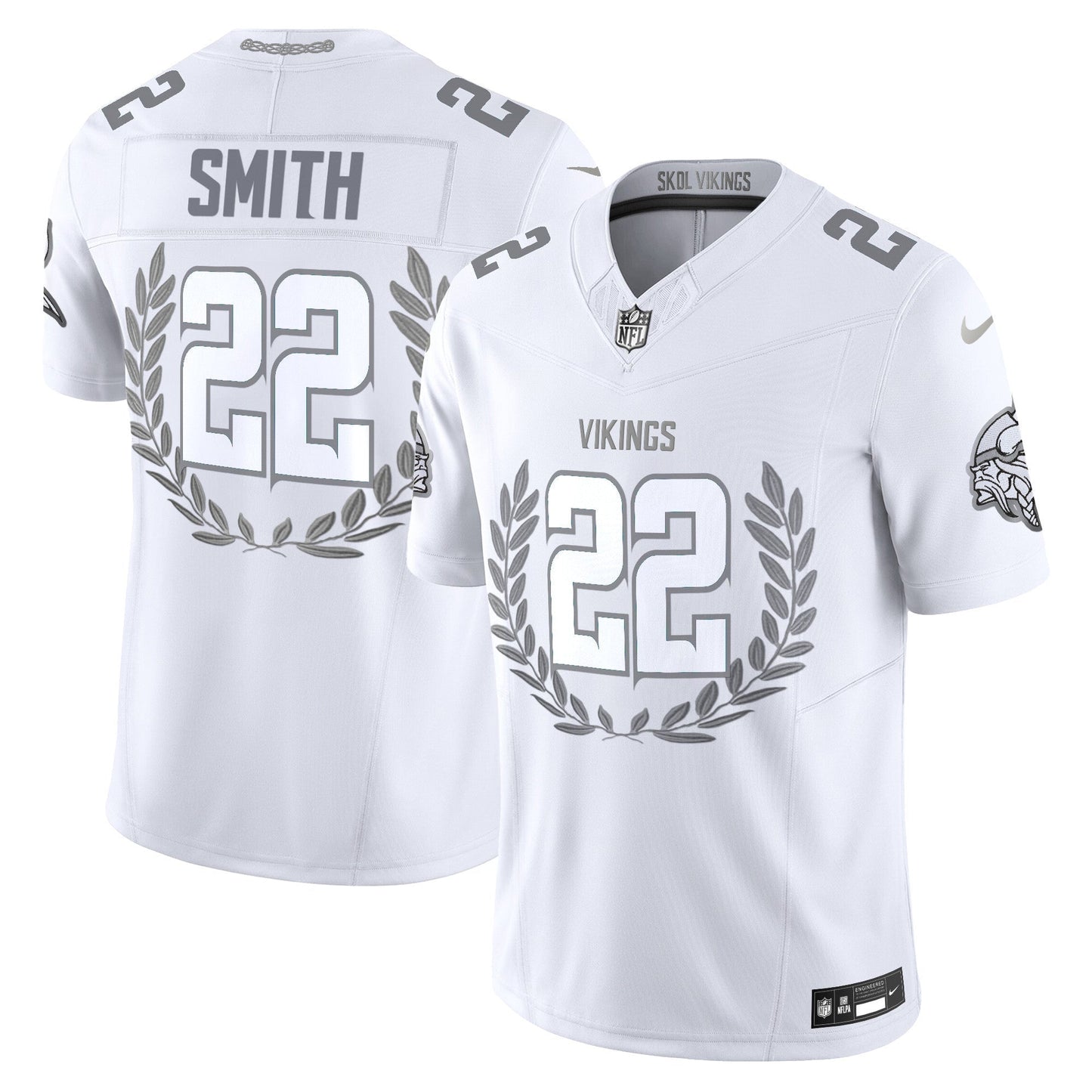Minnesota Vikings Platinum MVP Vapor Limited Jersey - All Stitched