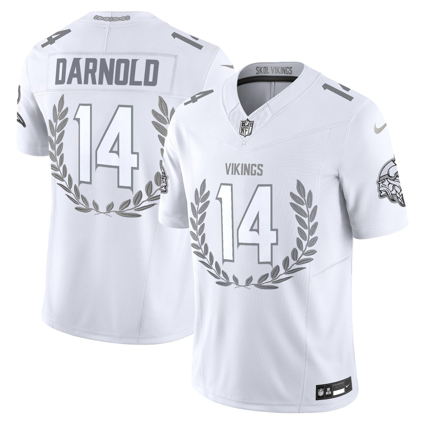 Minnesota Vikings Platinum MVP Vapor Limited Jersey - All Stitched