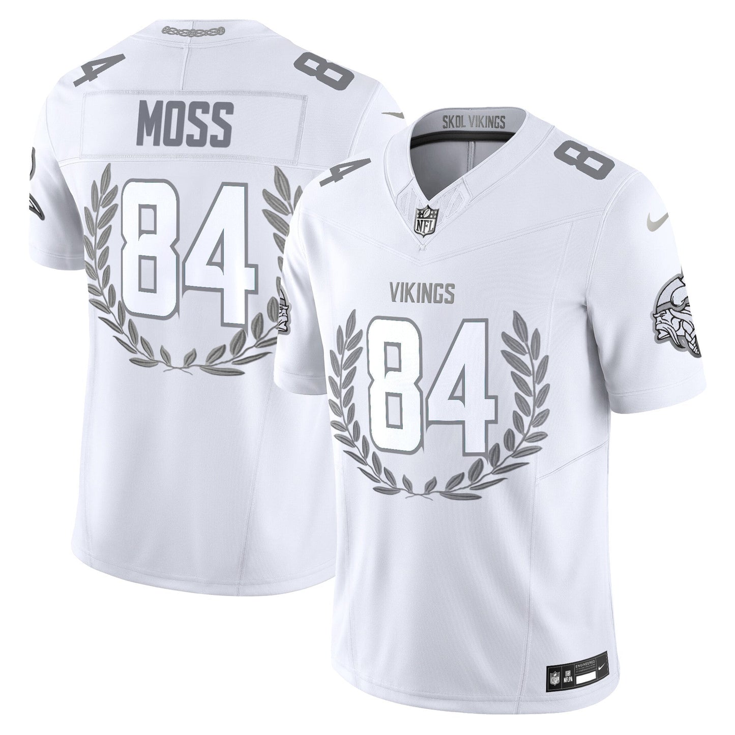 Minnesota Vikings Platinum MVP Vapor Limited Jersey - All Stitched