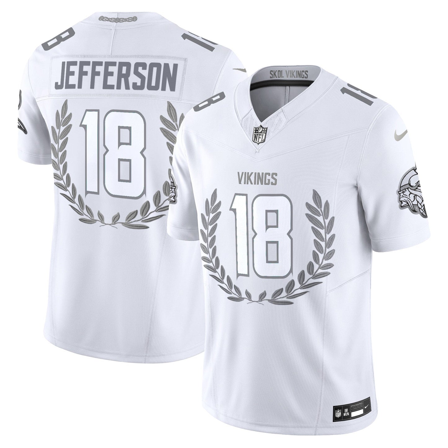 Minnesota Vikings Platinum MVP Vapor Limited Jersey - All Stitched