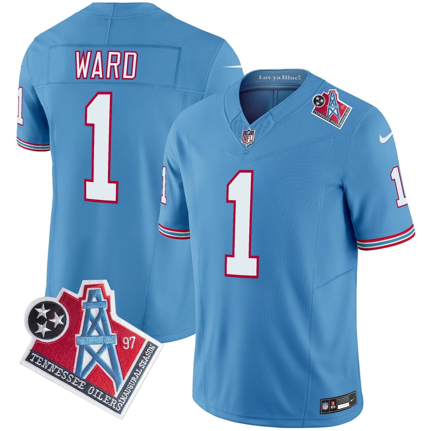 Titans 1997 Throwback Vapor Limited Jersey - All Stitched
