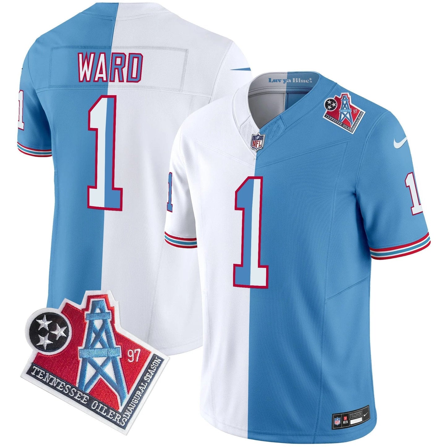 Titans 1997 Throwback Vapor Limited Jersey - All Stitched