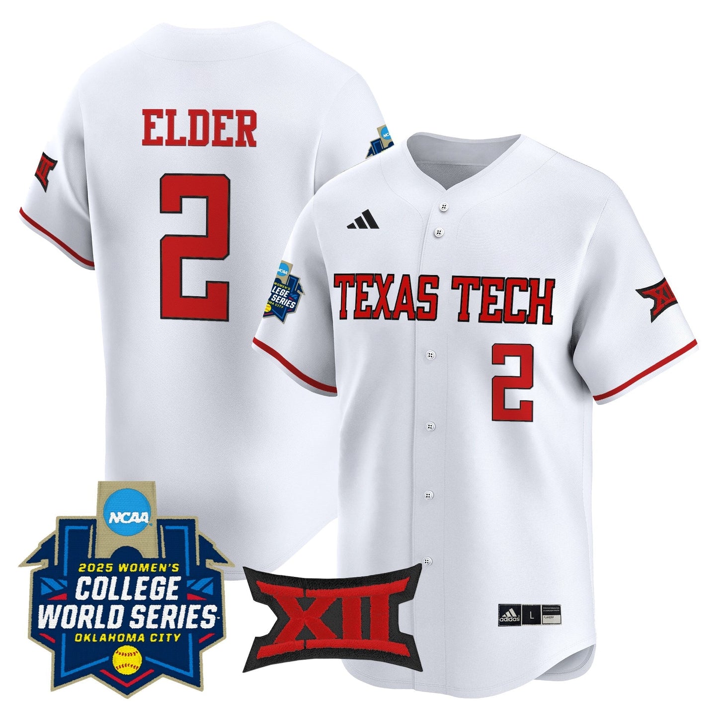 Texas Tech Red Raiders Softball 2025 World Series (WCWS) Vapor Premier Limited Jersey - All Stitched