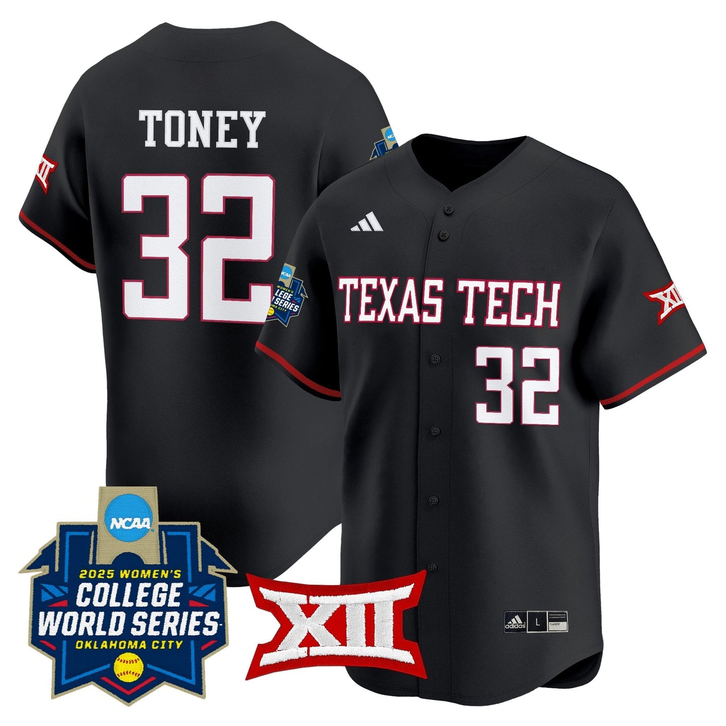 Texas Tech Red Raiders Softball 2025 World Series (WCWS) Vapor Premier Limited Jersey - All Stitched