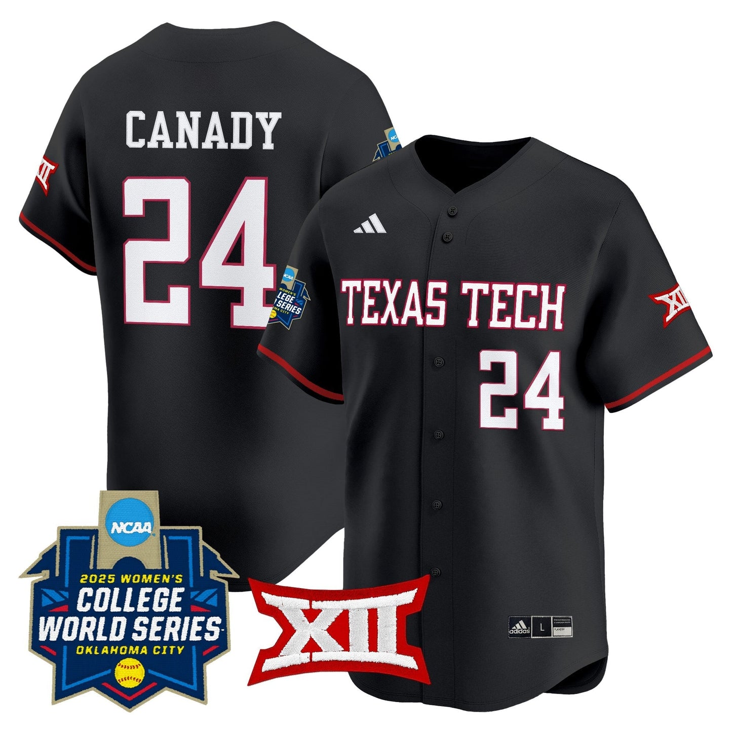 Texas Tech Red Raiders Softball 2025 World Series (WCWS) Vapor Premier Limited Jersey - All Stitched