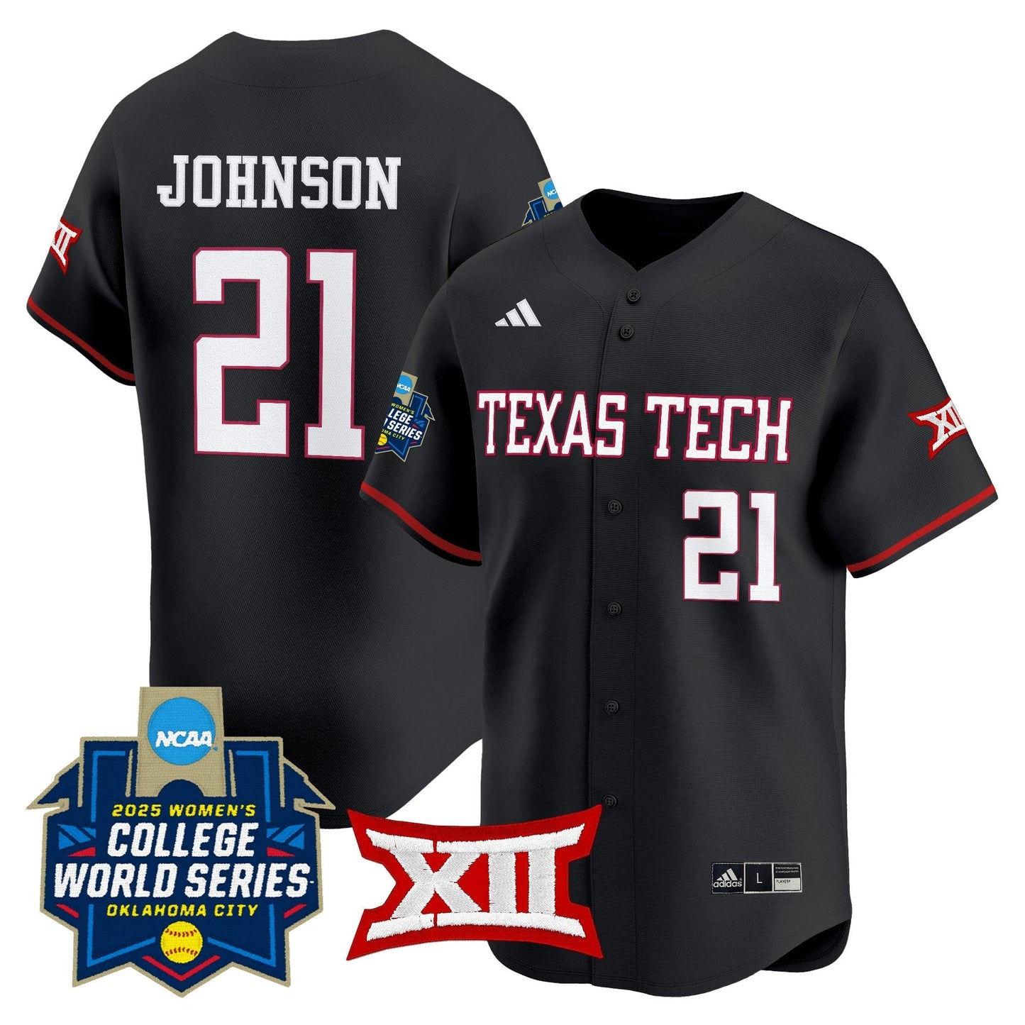 Texas Tech Red Raiders Softball 2025 World Series (WCWS) Vapor Premier Limited Jersey - All Stitched