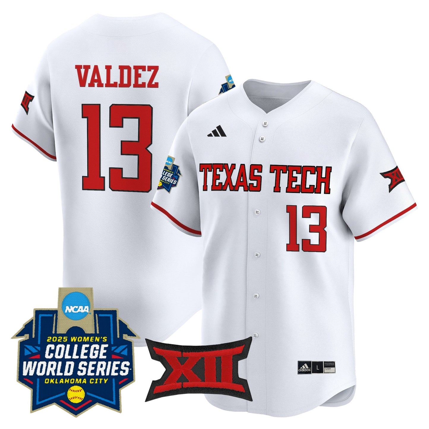 Texas Tech Red Raiders Softball 2025 World Series (WCWS) Vapor Premier Limited Jersey - All Stitched
