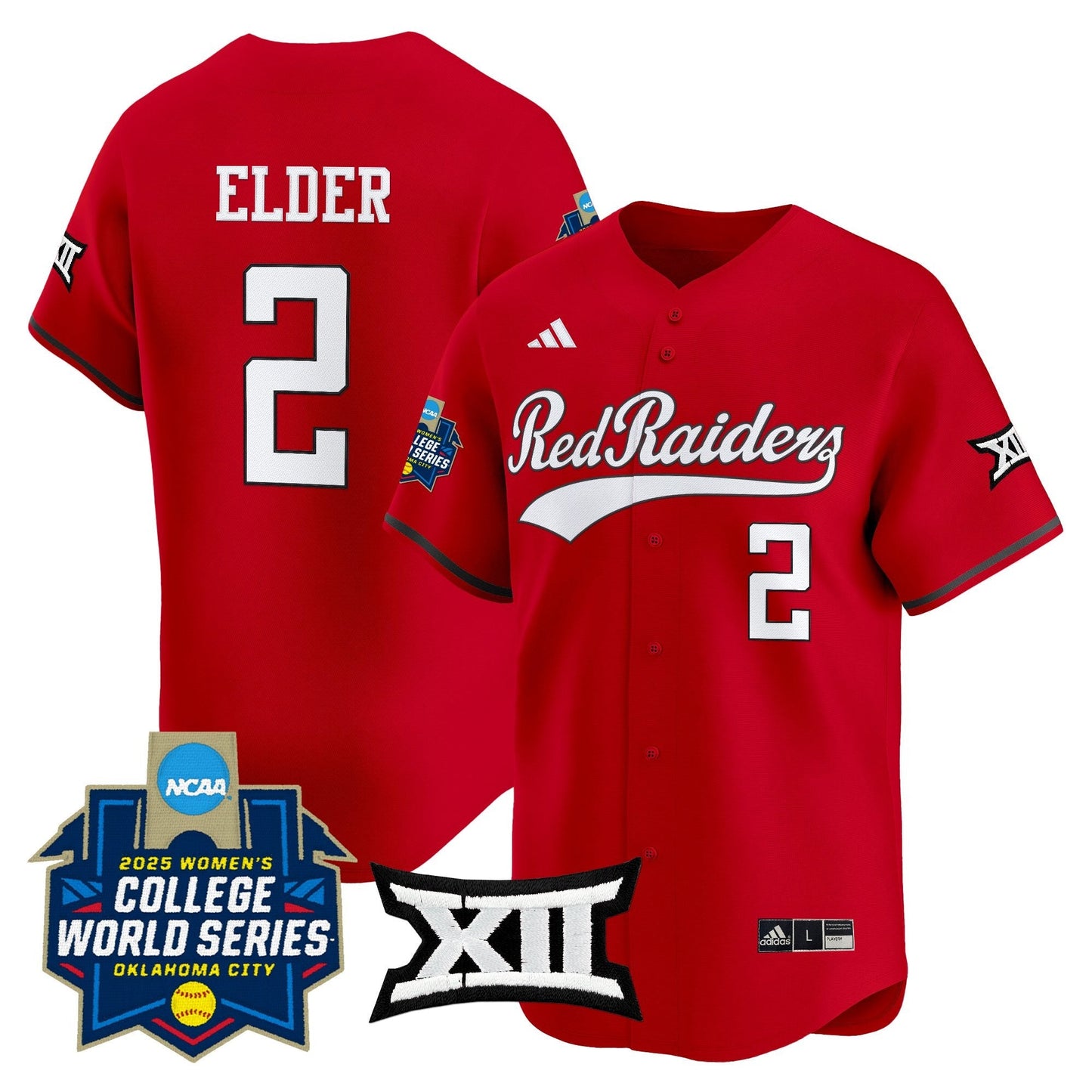 Texas Tech Red Raiders Softball 2025 World Series (WCWS) Vapor Premier Limited Jersey - All Stitched