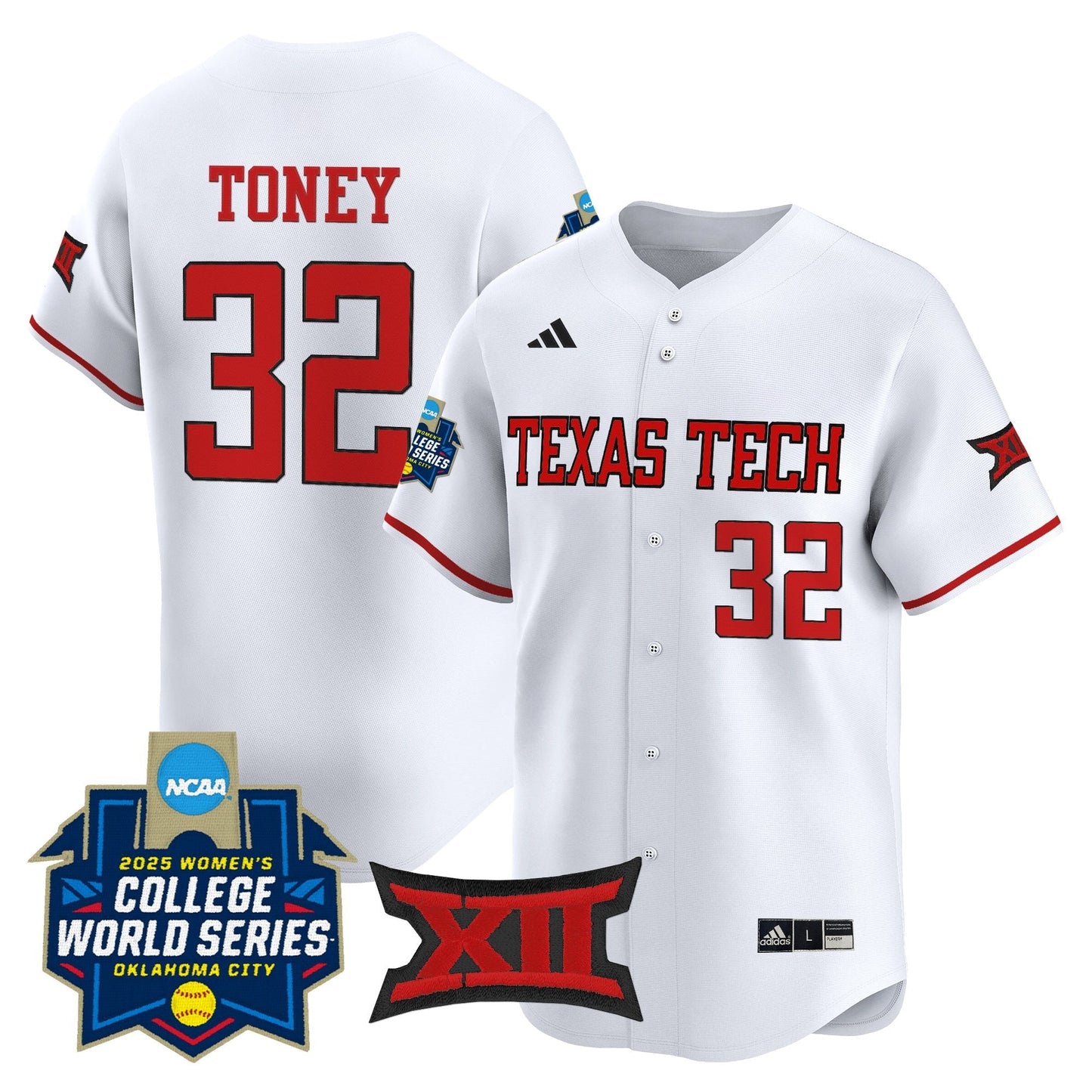 Texas Tech Red Raiders Softball 2025 World Series (WCWS) Vapor Premier Limited Jersey - All Stitched