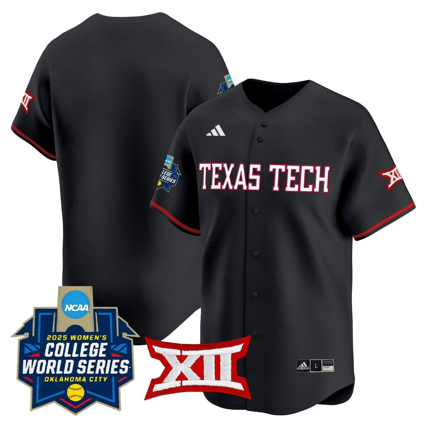 Texas Tech Red Raiders Softball 2025 World Series (WCWS) Vapor Premier Limited Jersey - All Stitched
