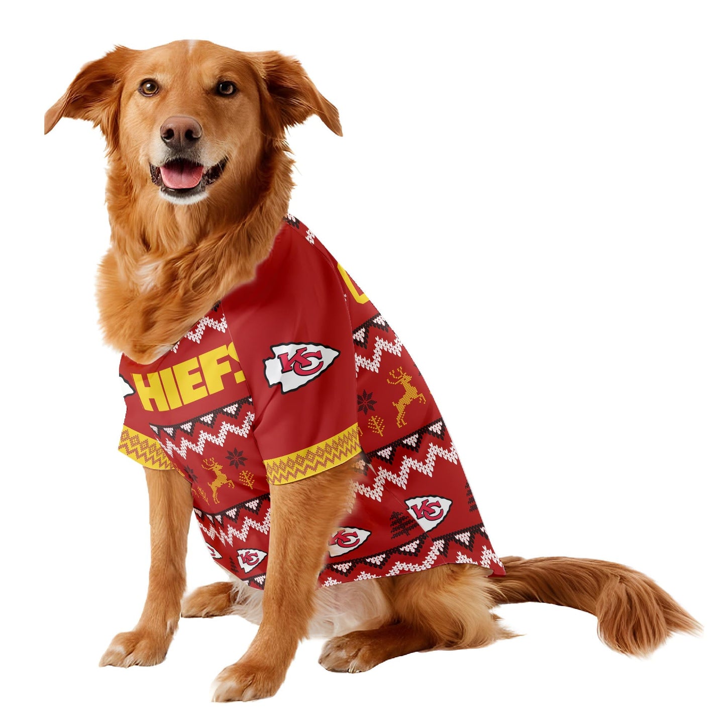 Kansas City Chiefs Family Holiday Ugly Sweater Pet Coat