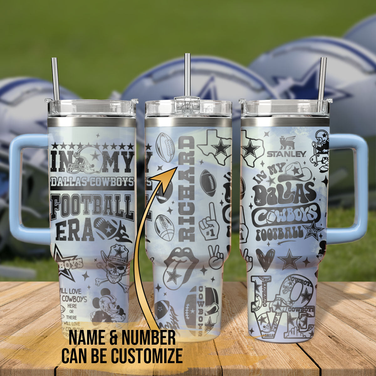 Cowboys Engraved 40oz Tumbler - 408VTTLTB015