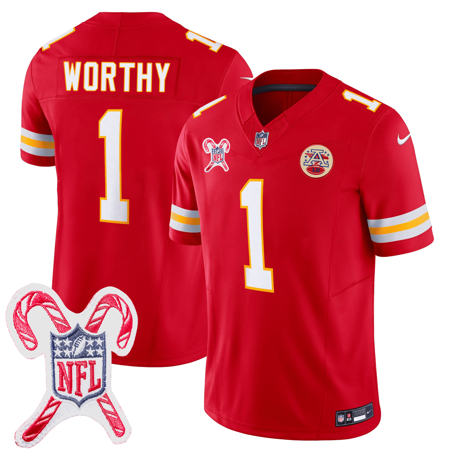 Men's Kansas City Chiefs Limited Jersey - Christmas Patch