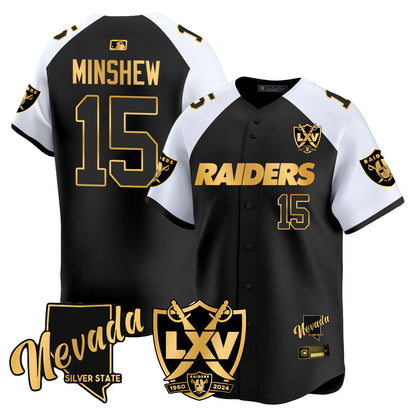 Raiders 2024 Baseball Limited Gold Jersey - 65th Anniversary - All Stitched