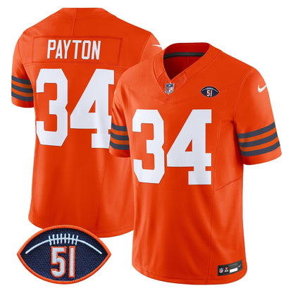 Chicago Bears Dick Butkus Patch Throwback Vapor Limited Jersey - All Stitched