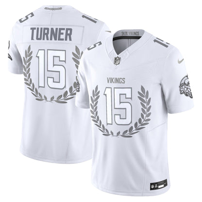 Minnesota Vikings Platinum MVP Vapor Limited Jersey - All Stitched