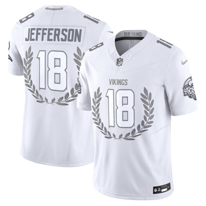 Minnesota Vikings Platinum MVP Vapor Limited Jersey - All Stitched