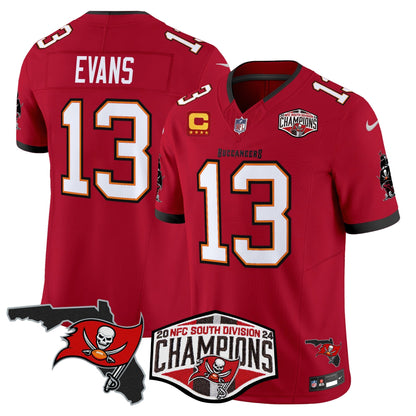 Buccaneers 2024 NFC South Division Champions Patch Vapor Limited Jersey - All Stitched