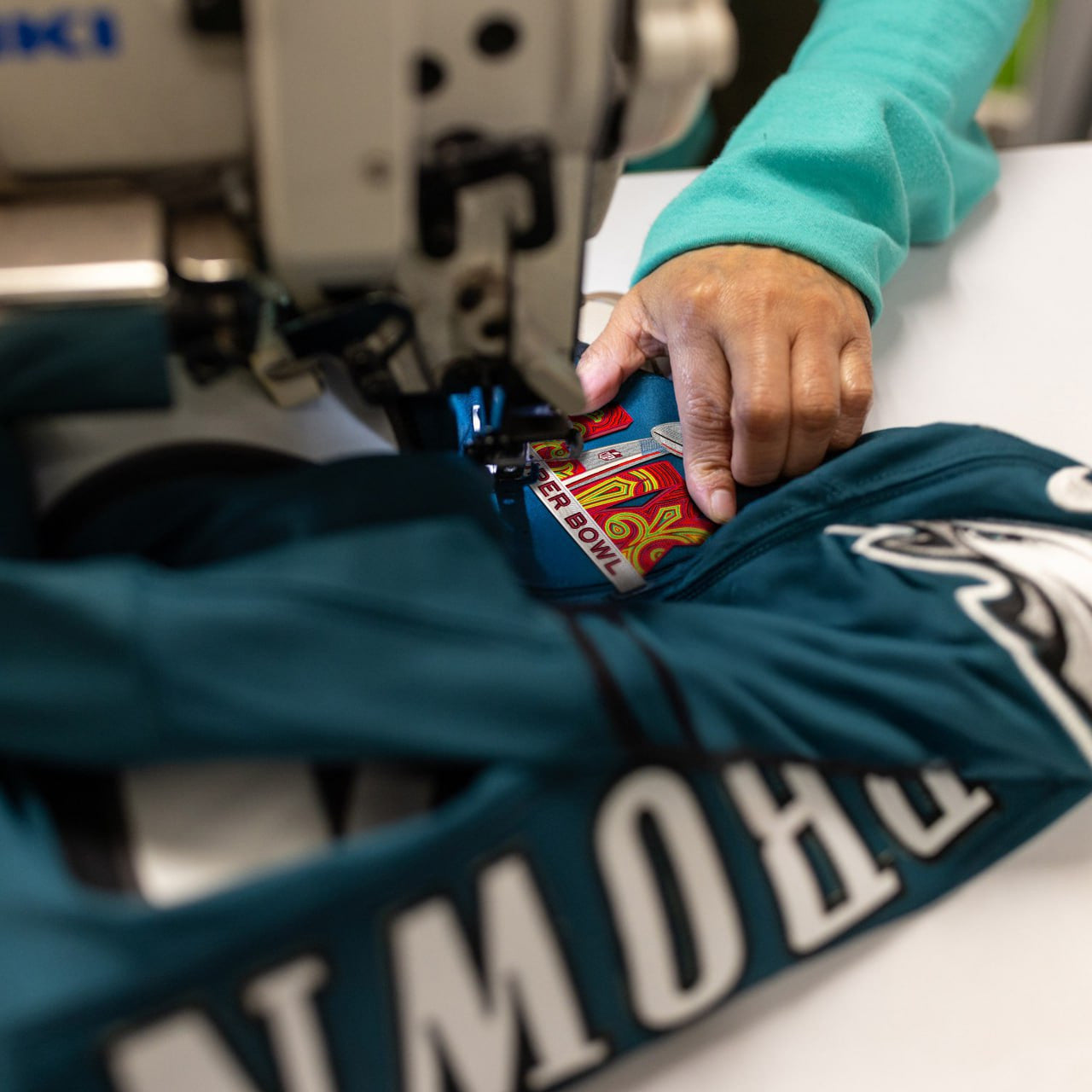 Philadelphia Eagles Super Bowl LIX Patch Vapor Limited Jersey - All Stitched