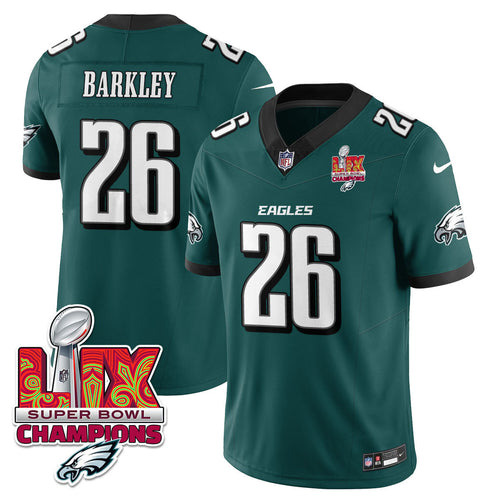 Philadelphia Eagles Super Bowl LIX Champions Gold Vapor Limited Jersey - All Stitched