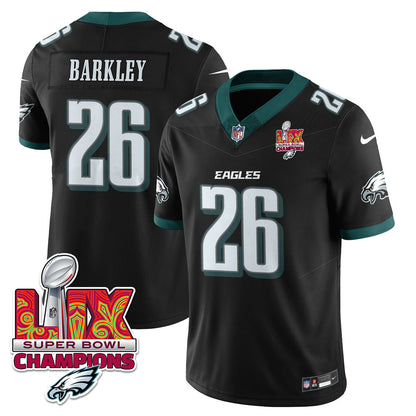 Philadelphia Eagles Super Bowl LIX Champions Gold Vapor Limited Jersey - All Stitched