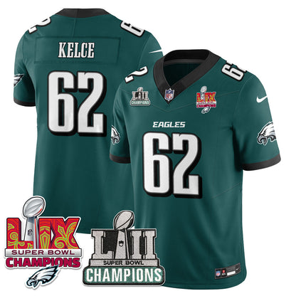 Philadelphia Eagles LII-LIX Super Bowl Champions Vapor Limited Jersey - All Stitched