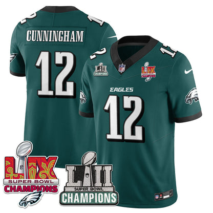 Philadelphia Eagles LII-LIX Super Bowl Champions Vapor Limited Jersey - All Stitched