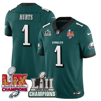 Philadelphia Eagles LII-LIX Super Bowl Champions Vapor Limited Jersey - All Stitched