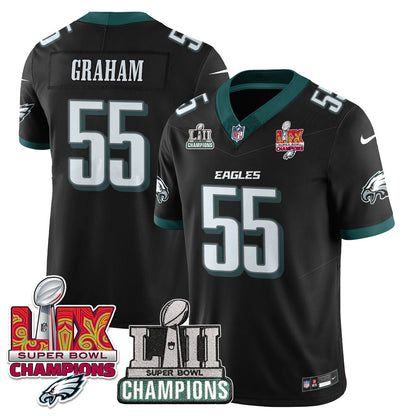 Philadelphia Eagles LII-LIX Super Bowl Champions Vapor Limited Jersey - All Stitched