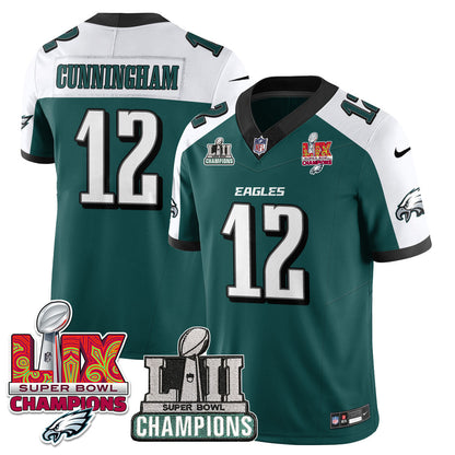Philadelphia Eagles LII-LIX Super Bowl Champions Vapor Limited Jersey - All Stitched