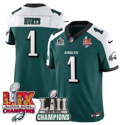 Philadelphia Eagles LII-LIX Super Bowl Champions Vapor Limited Jersey - All Stitched