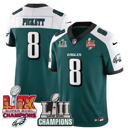 Philadelphia Eagles LII-LIX Super Bowl Champions Vapor Limited Jersey - All Stitched