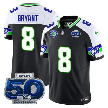 Seattle Seahawks 50th Season Vapor Limited Jersey - All Stitcheds