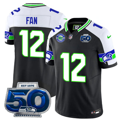 Seattle Seahawks 50th Season Vapor Limited Jersey - All Stitcheds