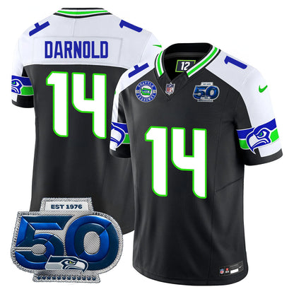 Seattle Seahawks 50th Season Vapor Limited Jersey - All Stitcheds