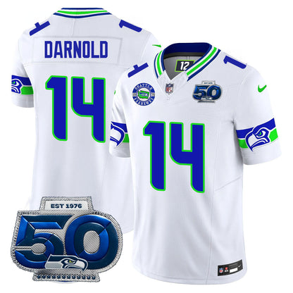 Seattle Seahawks 50th Season Vapor Limited Jersey - All Stitcheds