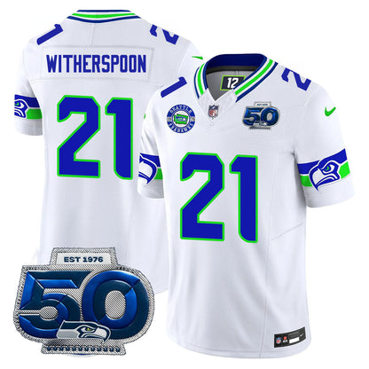 Seattle Seahawks 50th Season Vapor Limited Jersey - All Stitcheds