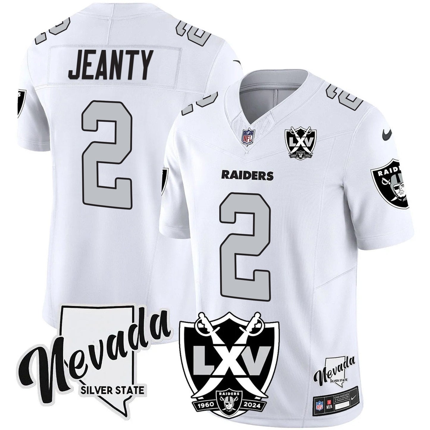 Raiders 2025 Vapor Limited Jersey - 65th Anniversary - All Stitched