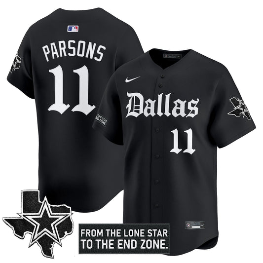 Dallas Cowboys 'Gothic Lone Star Edition' Vapor Baseball Jersey - All Stitched