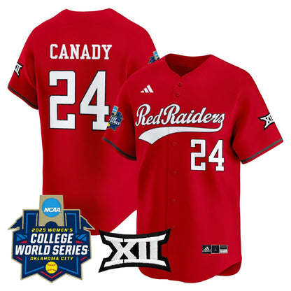 Texas Tech Red Raiders Softball 2025 World Series (WCWS) Vapor Premier Limited Jersey - All Stitched