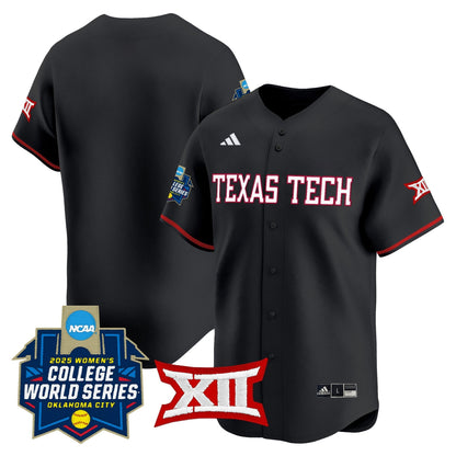 Texas Tech Red Raiders Softball 2025 World Series (WCWS) Vapor Premier Limited Jersey - All Stitched