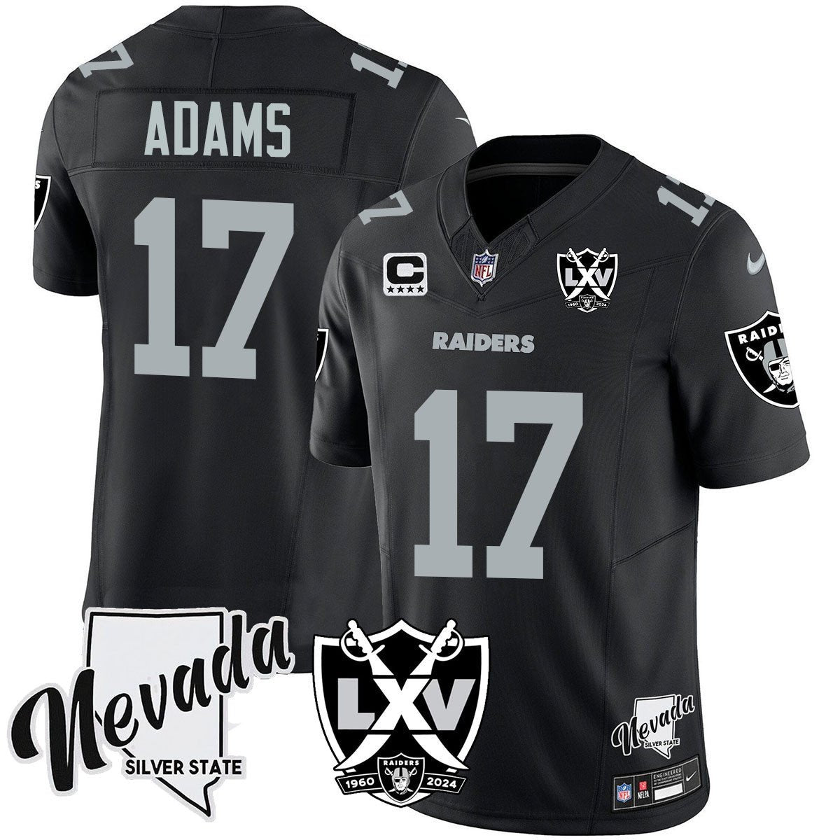 Raiders 2025 Vapor Limited Jersey - 65th Anniversary - All Stitched