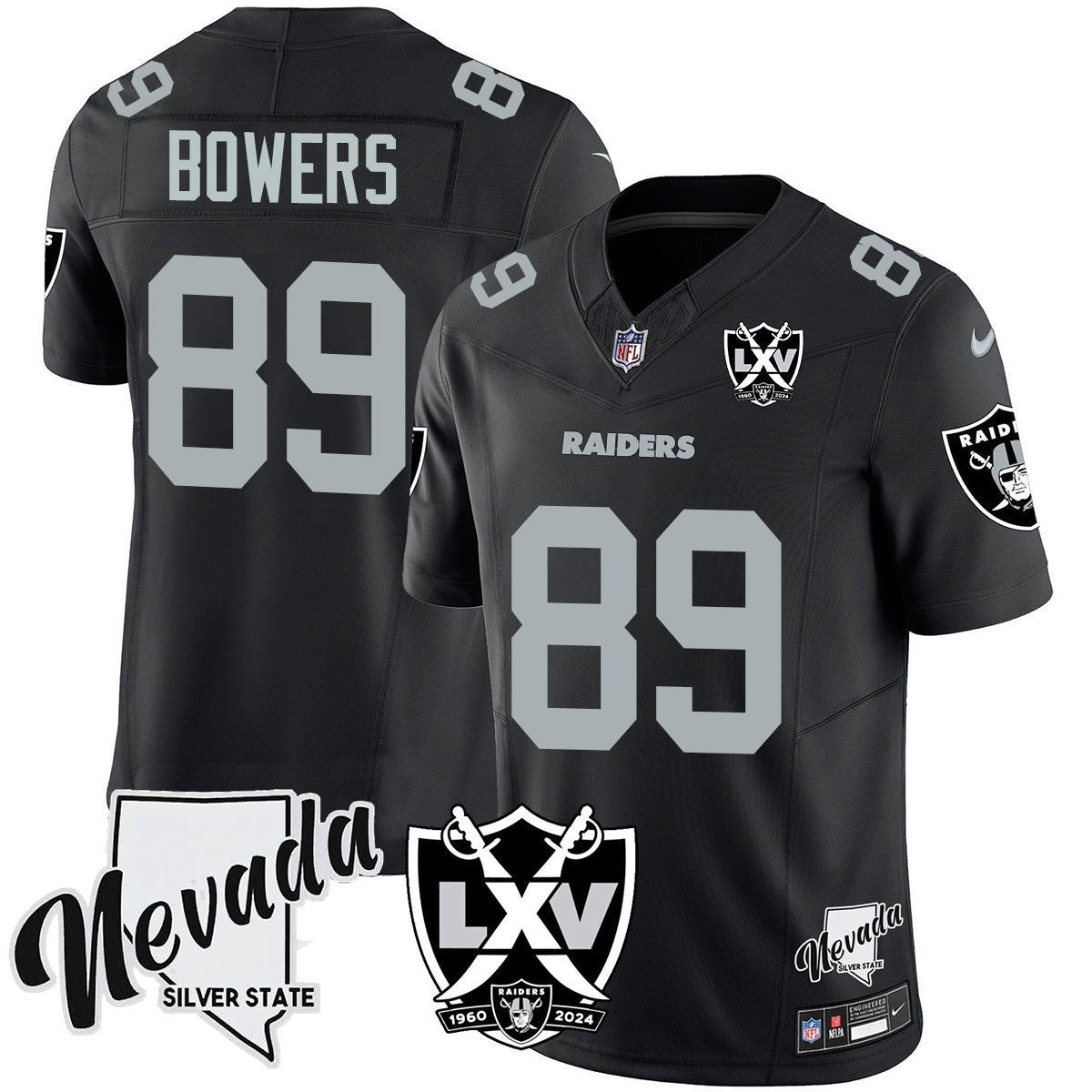Raiders 2025 Vapor Limited Jersey - 65th Anniversary - All Stitched