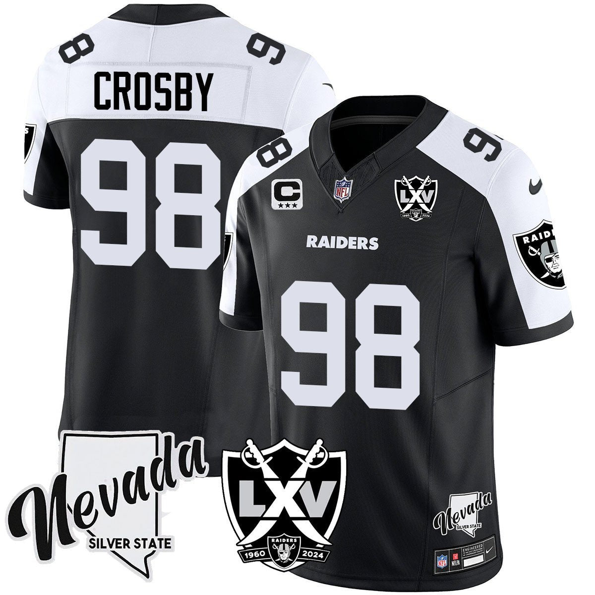 Raiders 2025 Vapor Limited Jersey - 65th Anniversary - All Stitched
