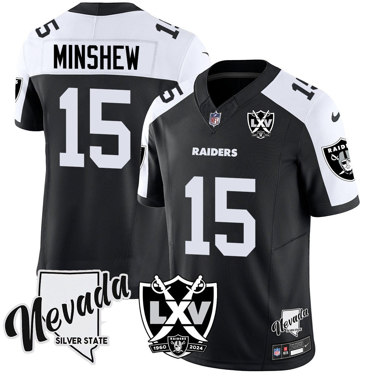 Raiders 2025 Vapor Limited Jersey - 65th Anniversary - All Stitched